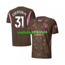Maillot de Foot Manchester City Ederson M 31 Gardien Domicile 2024/25